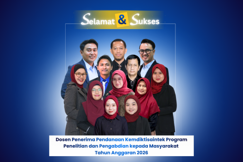 Selamat dan Sukses Dosen Universitas Yatsi Madani Penerima Pendanaan Program Penelitian dan Pengabdian kepada Masyarakat Tahun 2026